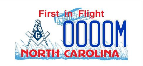 NC Masonic License Plate