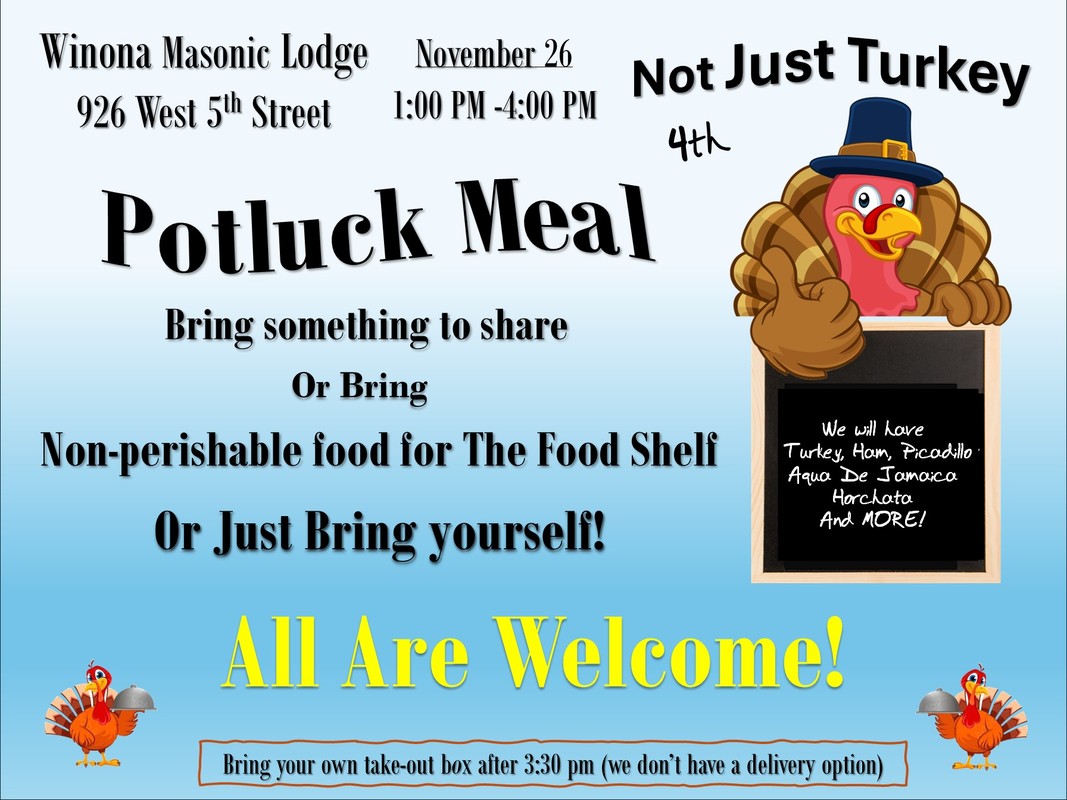 Not Just Turkey Community Dinner Novermeber 26 1:00 PM - 4:00 PM