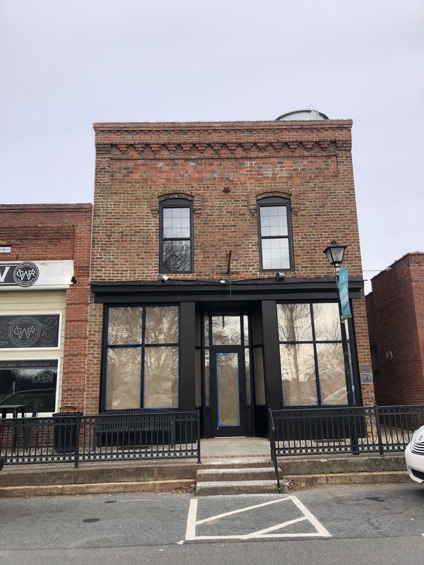 The front of the Waxhaw Masonic Lodge on Main Street
